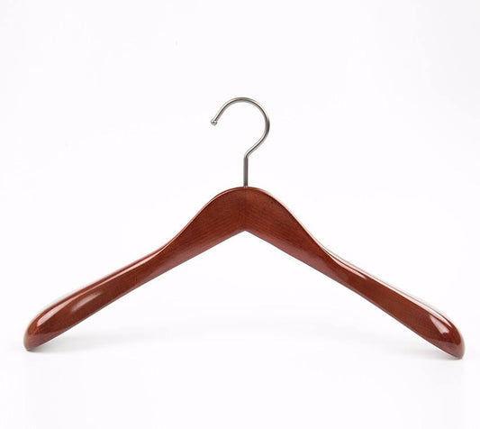 Natural Wooden Coat Hangers with Notches