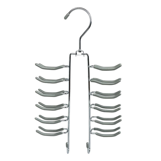 Metal With PVC Coated Anti Slip Tie Hanger