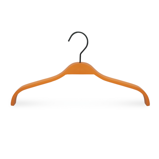 Luxury Orange Color Laminated Wood Clothing Hanger