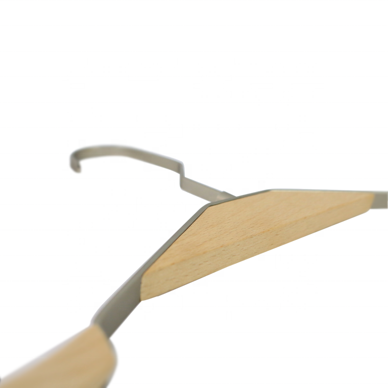 Wood-Metal Hangers Wide Shoulder for Brands Display