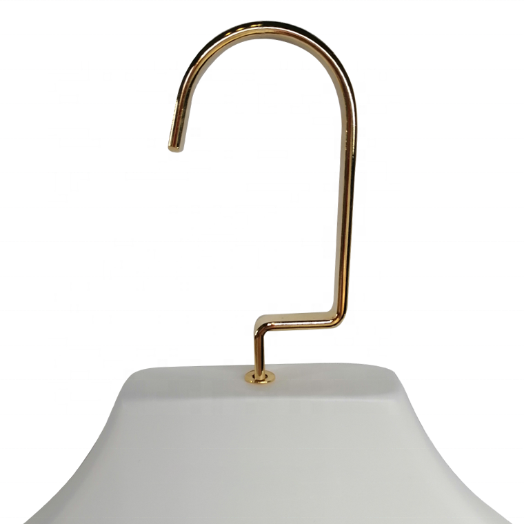 White Beech Wood Suit Clothing Hanger with Anti-slip