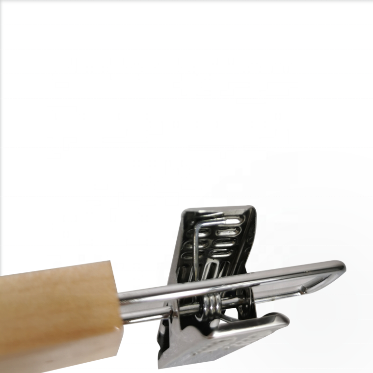 Wooden Pants Hangers With Silver Clips