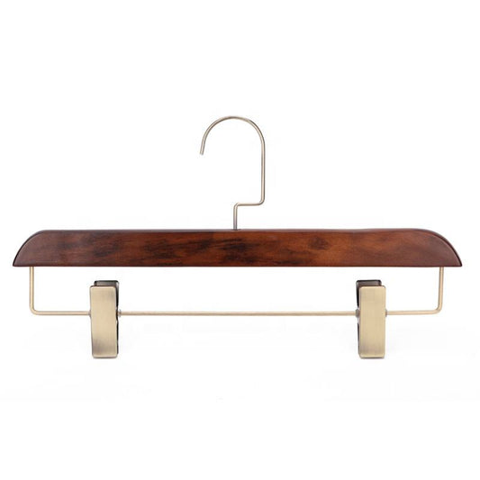 Solid Wooden Trousers Clips Pant Hanger