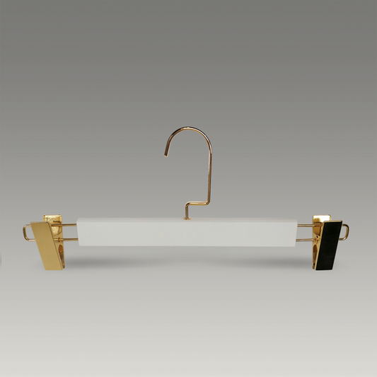 High Quality White Lotus Wood Wooden Pants Hanger