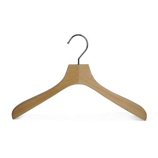 High Quality Beech Wooden Coat Hangers For Men's Clothing