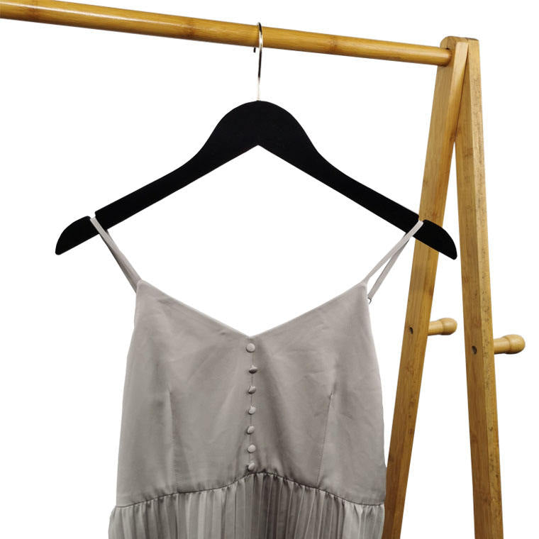 Black Maple Wood Clothing Hanger with anti-slip