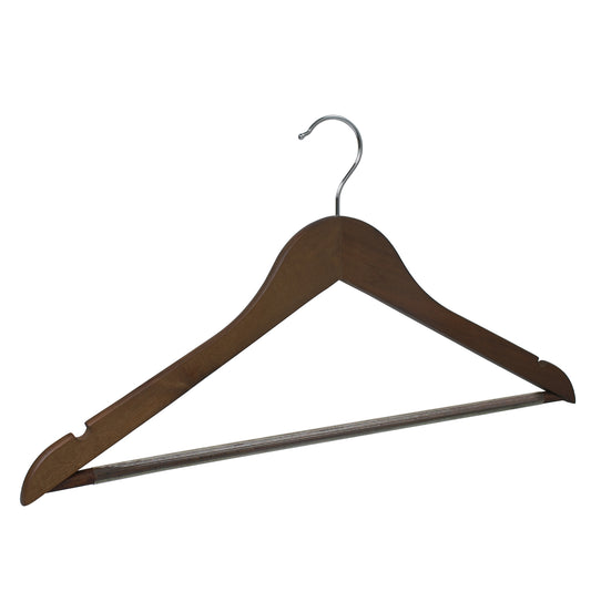 High-quality brown  custom wooden hangers