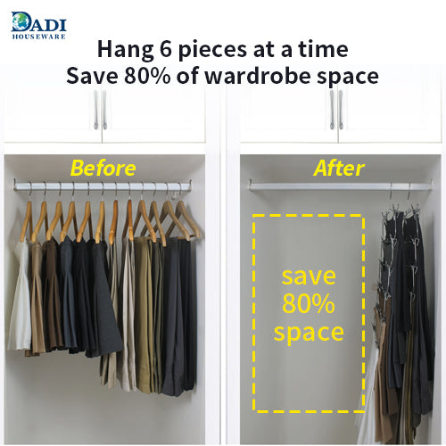 4 tier Black Color Metal Multi Tiers Hangers With Clips