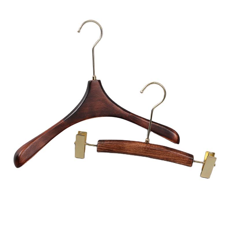 Beech Solid Wood Hangers For Children's and Women's Clothes