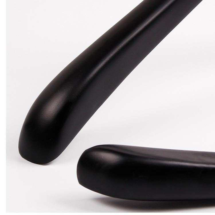 Black Solid Wooden Clothes Hanger For Adult Clothes
