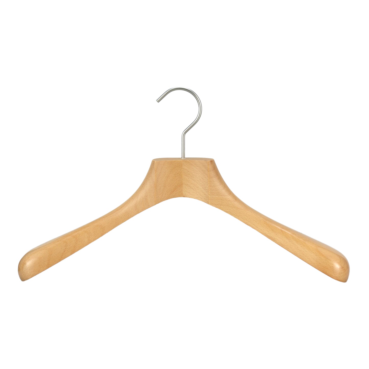 Solid Wood Hanger With Wide Anti-slip Shoulder