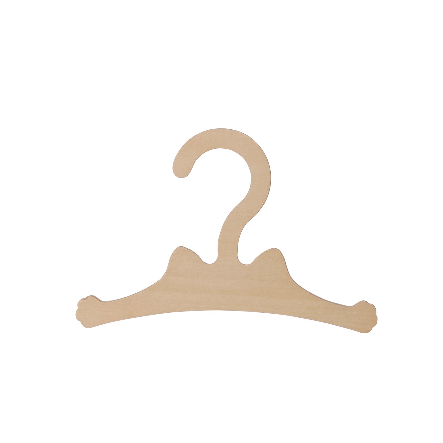 Cat Small Size Wooden Hangers for Pet Cloths Doll Clothes