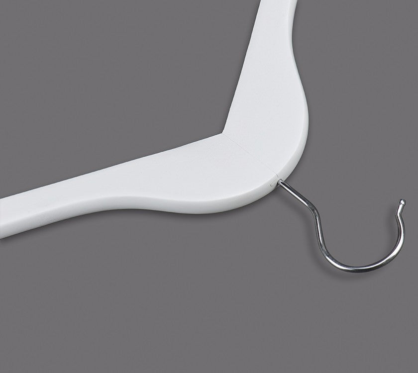 Top Quality White Wooden Shirt Hangers