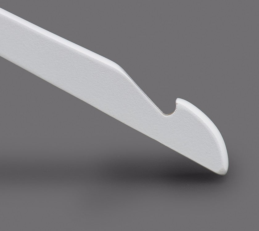 Top Quality White Wooden Shirt Hangers