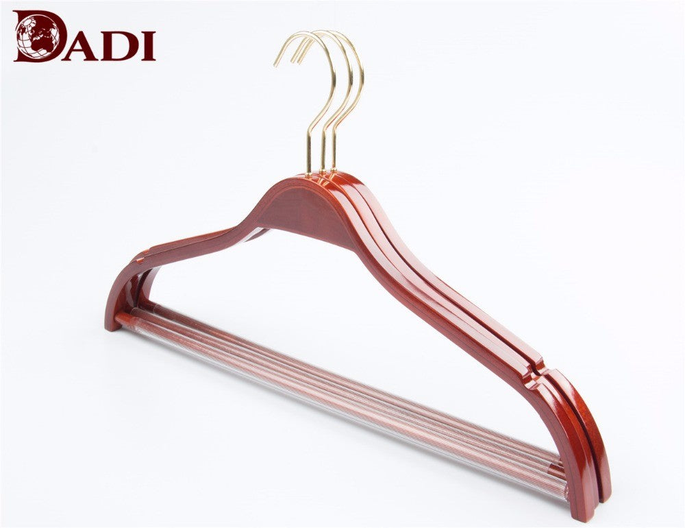 Laminated Wooden Hanger With Non Slip Notch