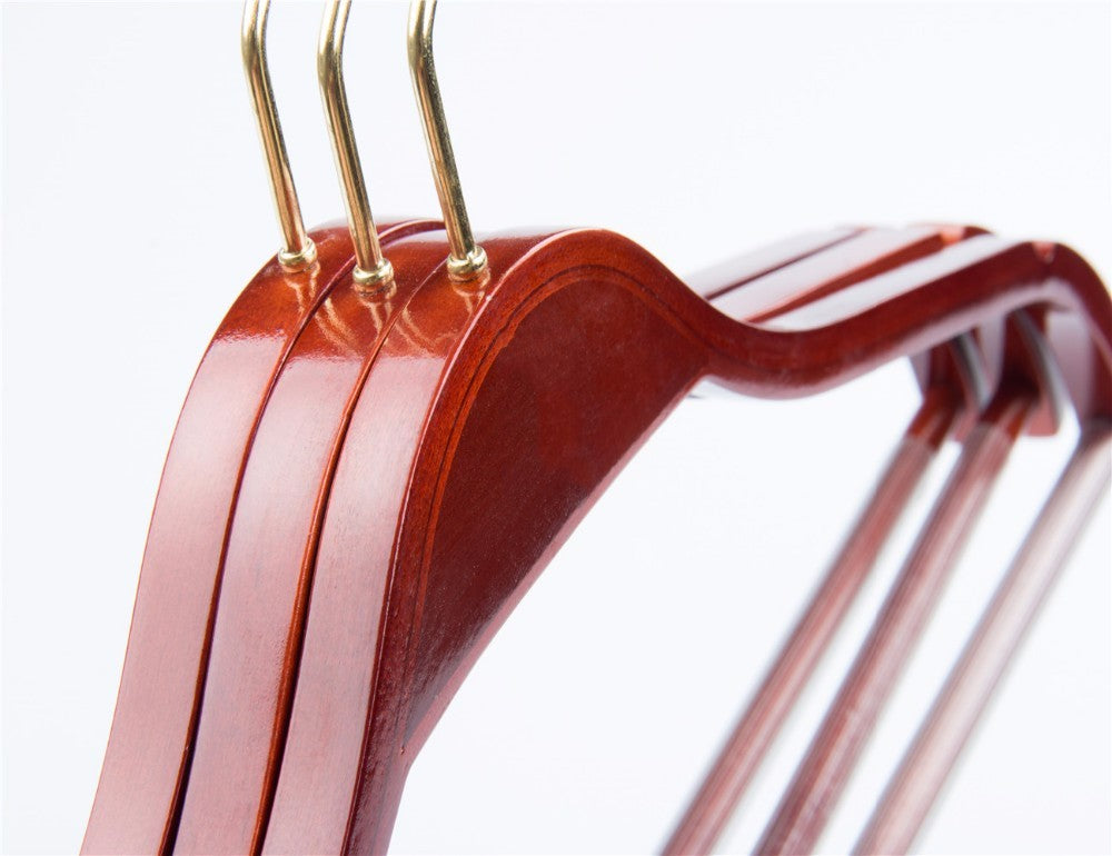 Laminated Wooden Hanger With Non Slip Notch