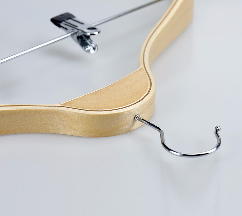 Wide Shoulder Heavy Laminated Plywood Coat Hanger