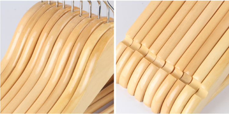 Cheap Collar Mini T Shirt Wooden Hanger For Drying
