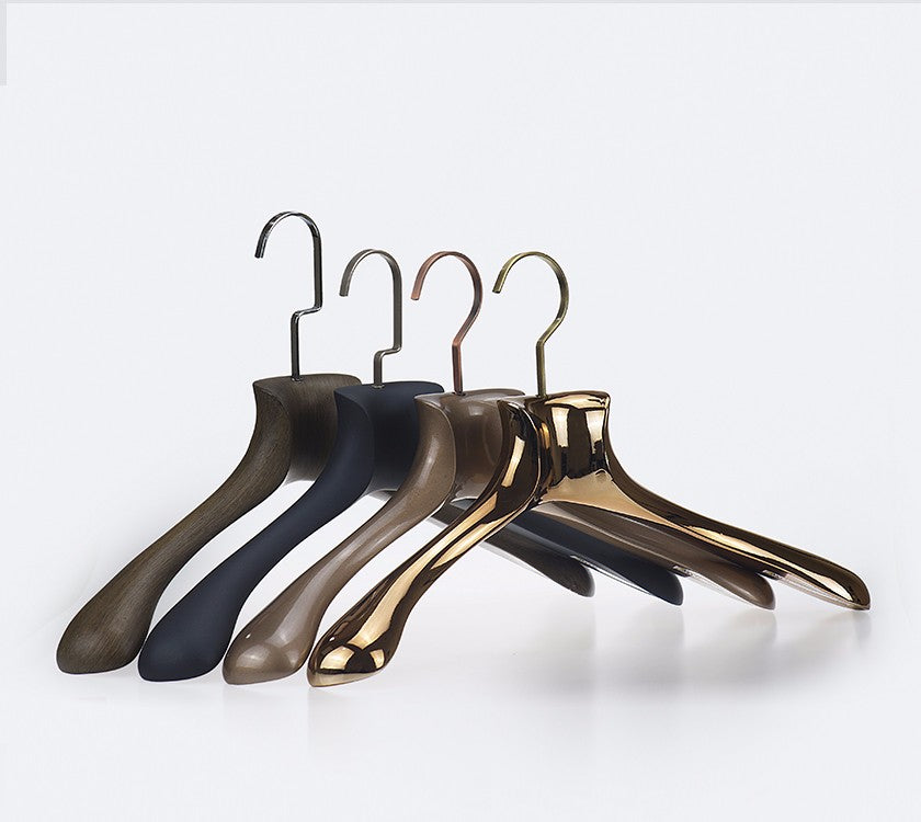 High Quality Luxury Plastic Coat Hanger with broad shoulder