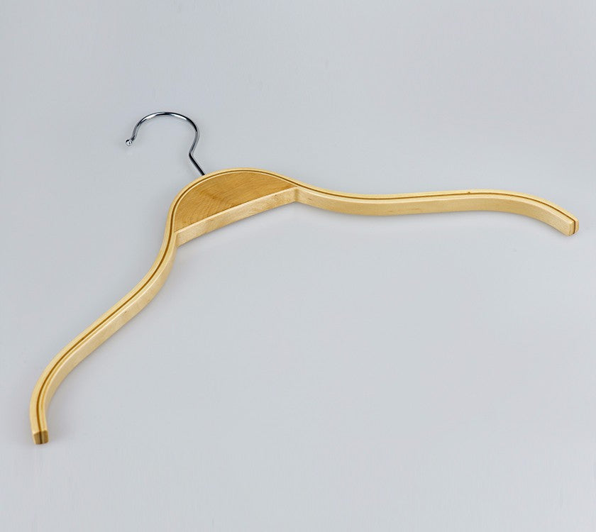 Natural Laminated Plywood Garment Clothes Hanger