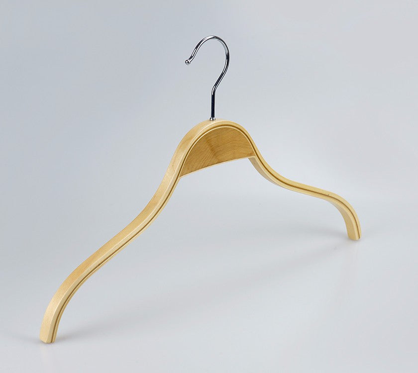 Natural Laminated Plywood Garment Clothes Hanger