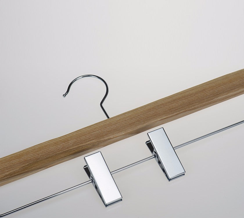 Wooden Pants Hanger with clips