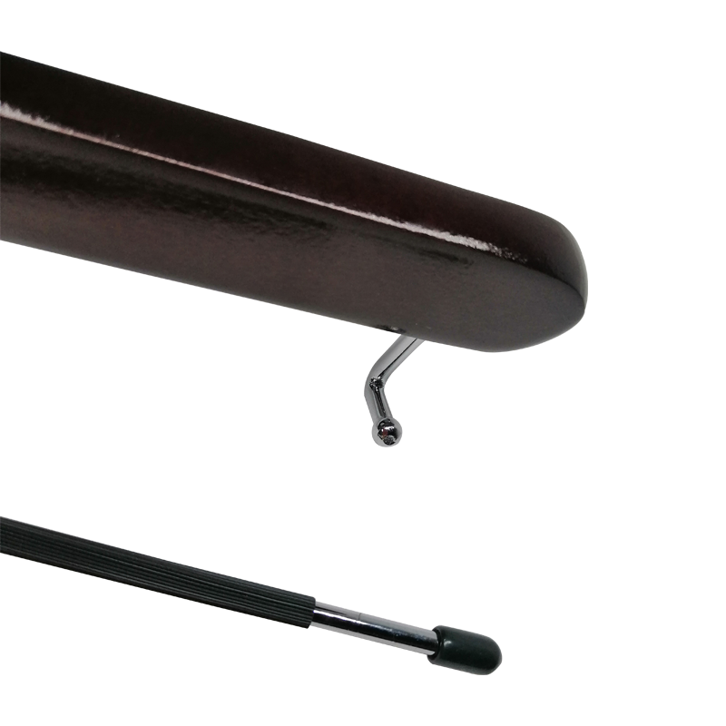 Wooden bottom Hanger With Moving Metal Bar