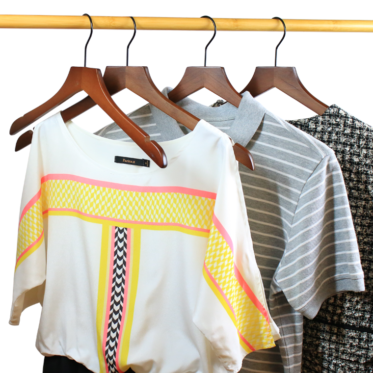 Wooden Shirt Hanger For Garment Display