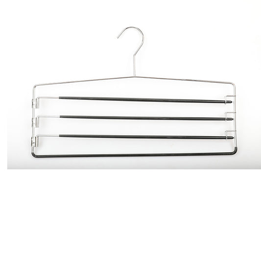 Strong Metal Pants Hanger With 4 Tier Swing Arm