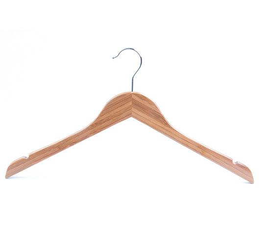 CUSTOMIZED NATURAL BAMBOO HANGER FOR SHIRTS