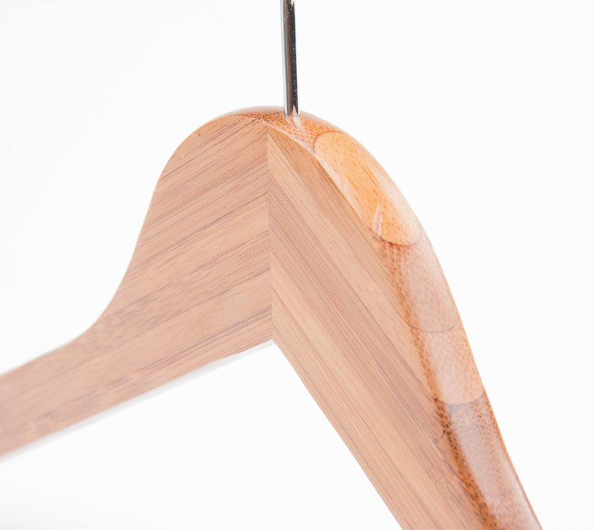 CUSTOMIZED NATURAL BAMBOO HANGER FOR SHIRTS