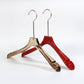Brown acrylic cloth hanger with anti slip strip
