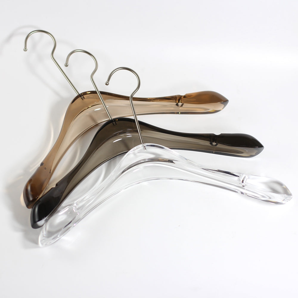 Brown Acrylic Hanger Anti Slip for Dress Women's Cloths