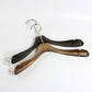 Brown acrylic cloth hanger with anti slip strip