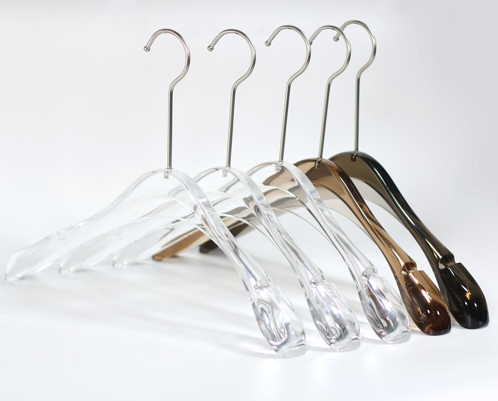 Brown Acrylic Hanger Anti Slip for Dress Women's Cloths