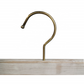 White Washed Wooden Trousers Hanger With Flat Clips