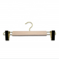 White Trousers Hanger With Golden Hook and Clips