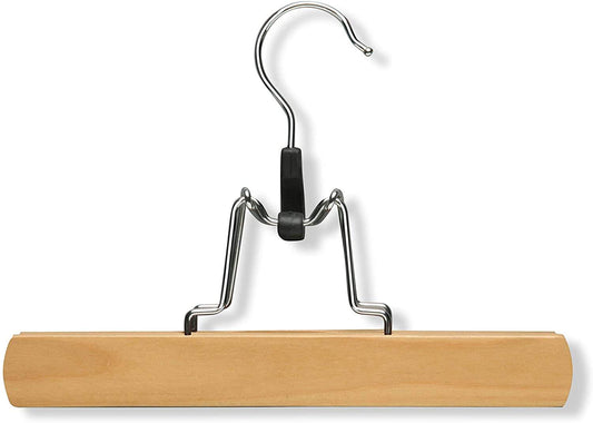 Custom Natural and Sturdy Wooden Trouser Hangers