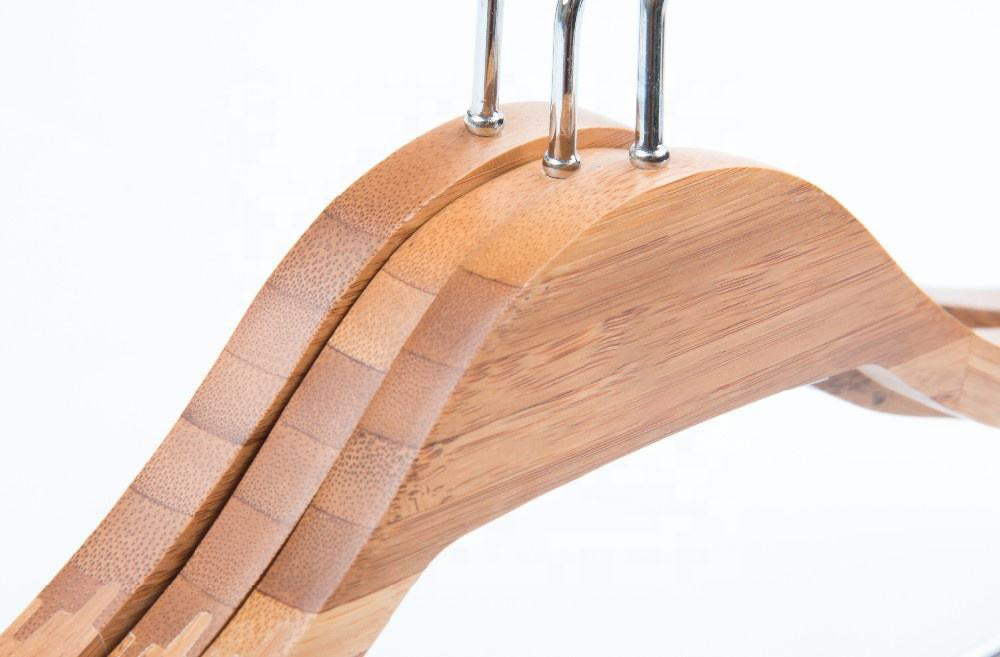 Custom Natural Coat Bamboo Cloth Hanger