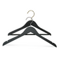 Black Maple Wood Clothing Hanger with anti-slip