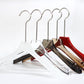 Brown acrylic cloth hanger with anti slip strip