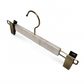 White Washed Wooden Trousers Hanger With Flat Clips