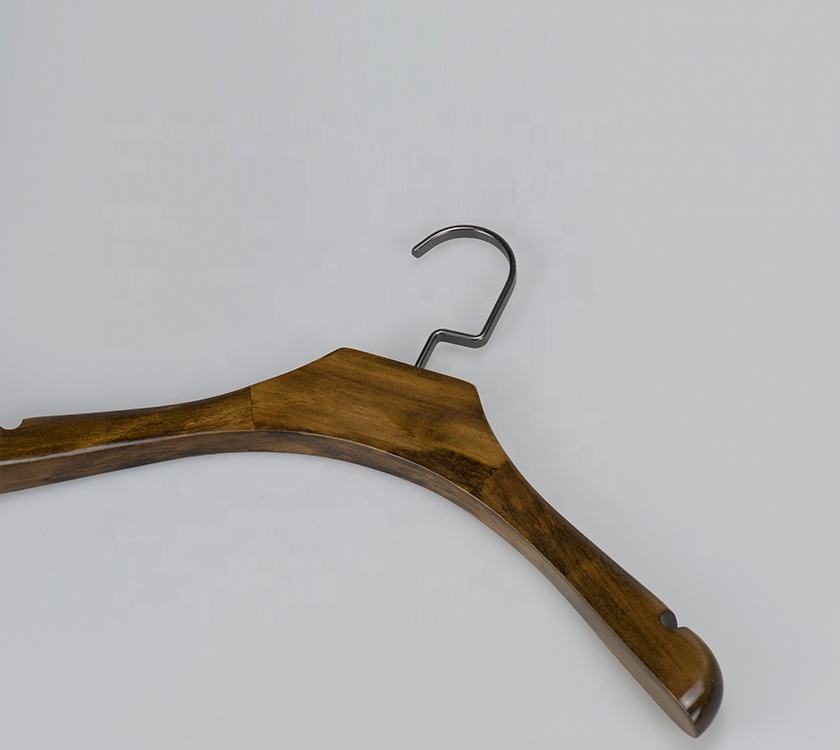 Lotus Wood Hanger With Anti Slip Notches