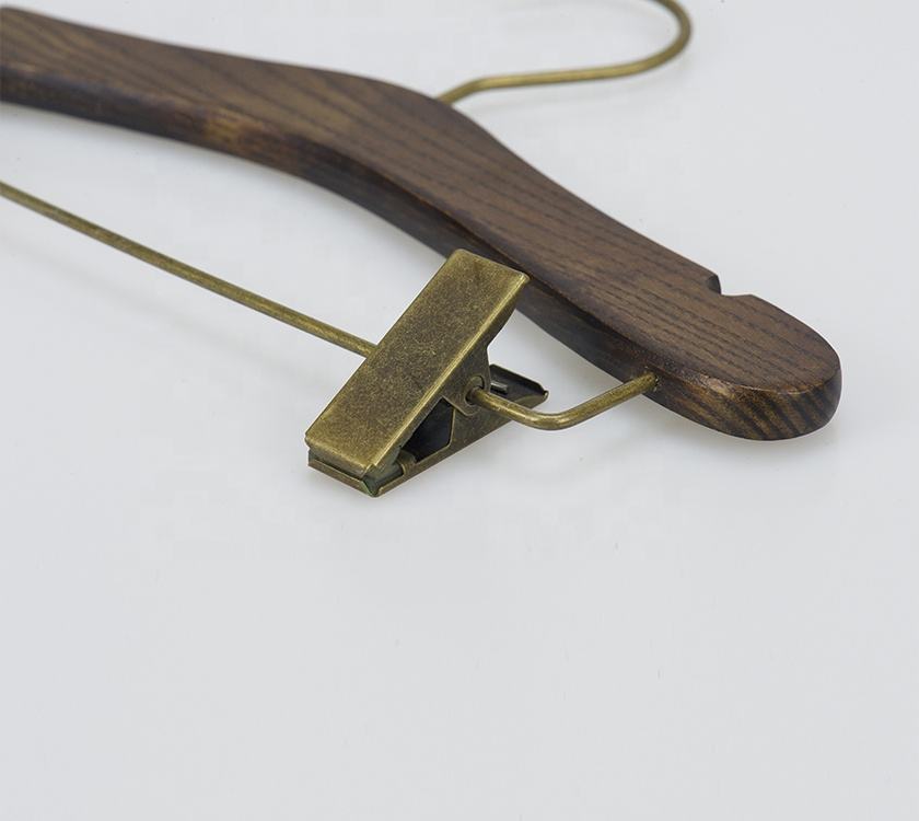 Lotus Wood Hanger With Clips for Kids Clothes