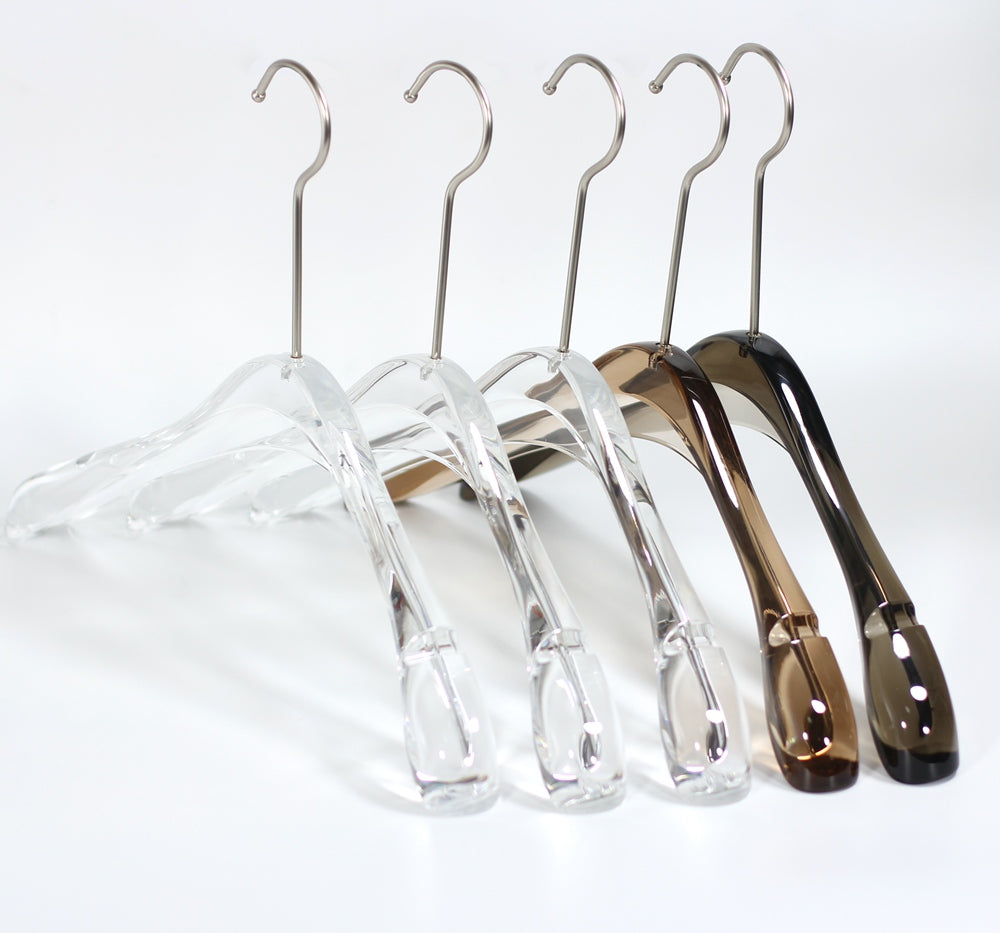 Brown Acrylic Hanger Anti Slip for Dress Women's Cloths