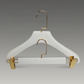 White Beech Wood Suit Clothing Hanger with Anti-slip
