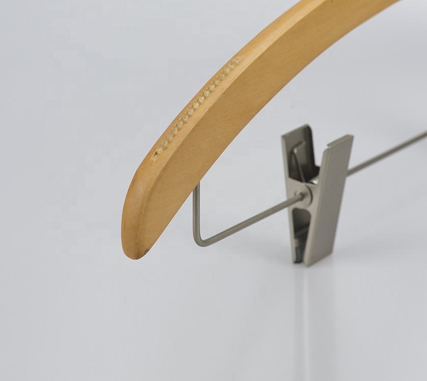 Lotus Wood Hanger With Clips for Women's Cloths Brands