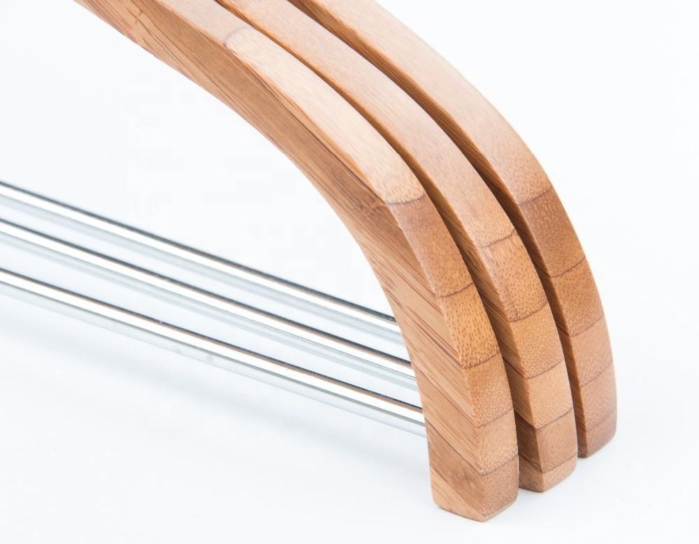 Custom Natural Coat Bamboo Cloth Hanger