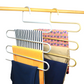 5 layer Metal S Shape Pants Hanger