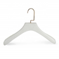 White Beech Wood Suit Clothing Hanger with Anti-slip
